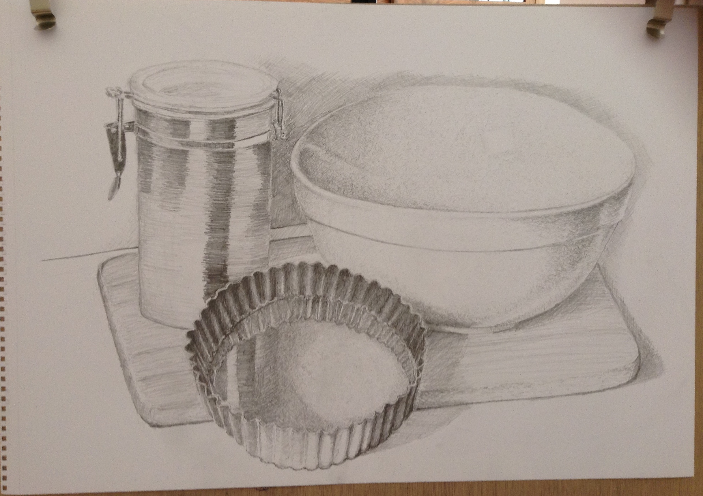 Part 2 Project 1 Exercise 1: Compositional sketches of man made objects –  Drawing 1:Drawing Skills